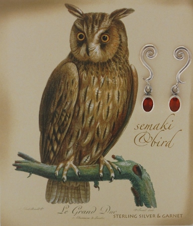 "Owl" Gem Earrings