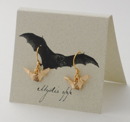 Bat Earrings - gold