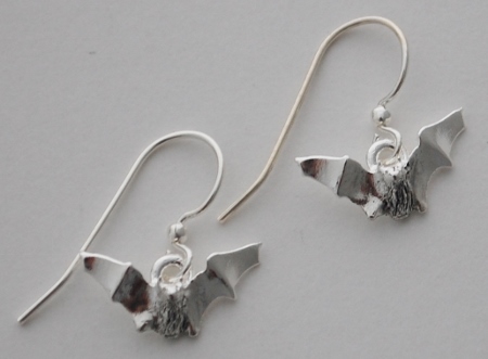 Bat Earrings - silver