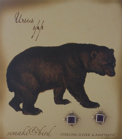 "Bear" Gem Earrings
