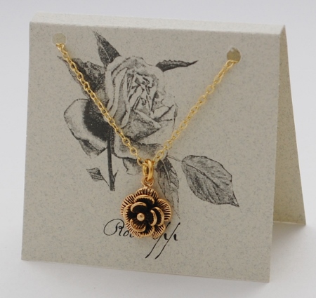 Rose Necklace - gold
