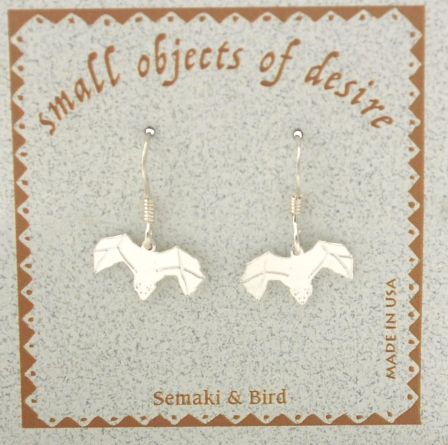 Bat Earrings - silver