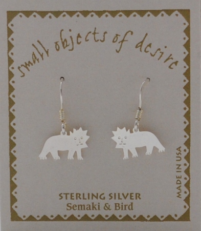 Lion Earrings - silver
