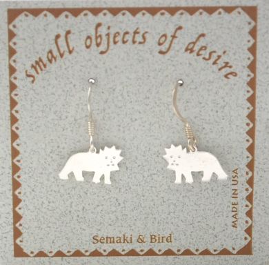Lion Earrings - silver