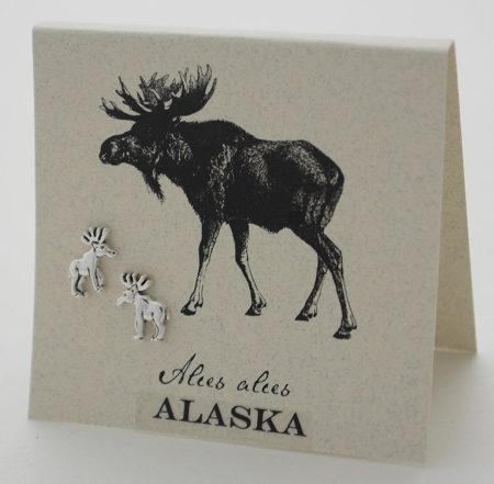 Moose Earrings - silver