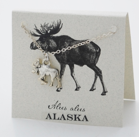 Moose Necklace - silver