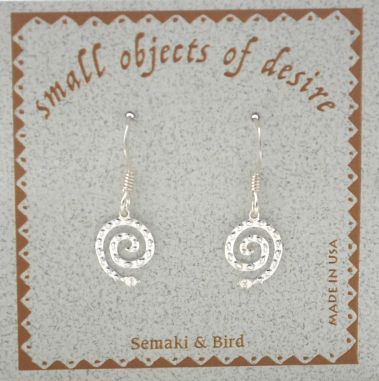 Snake Earrings - silver