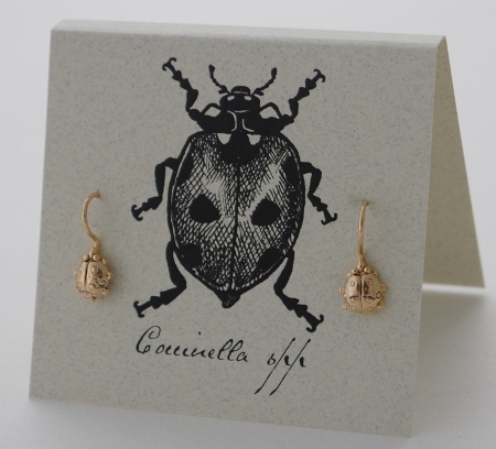 Ladybug Earrings - gold