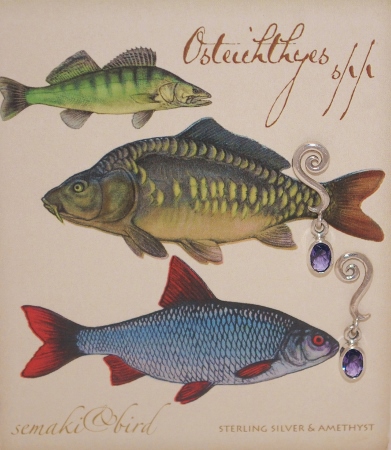 "Fish" Gem Earrings