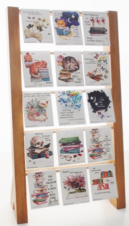 Booklovers Rack Display - silver