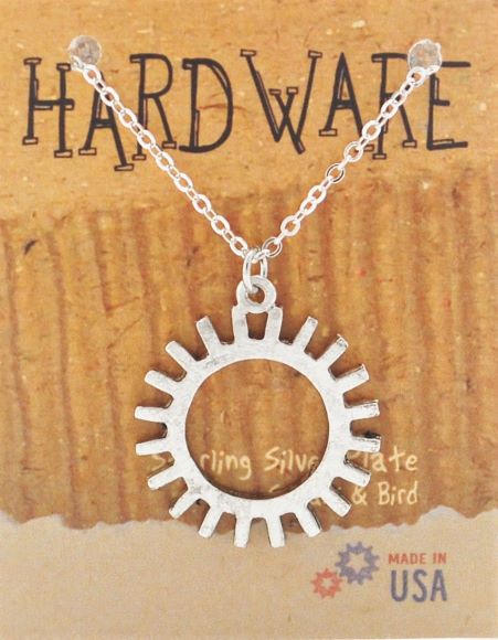 Gear "Hardware" Necklace  - silver