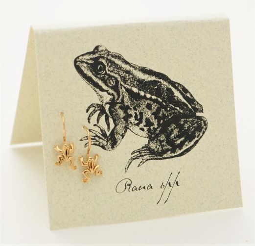 Frog Earrings - gold