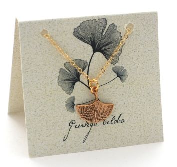 Ginkgo Necklace - gold