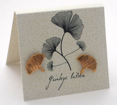 Ginkgo Earring - gold