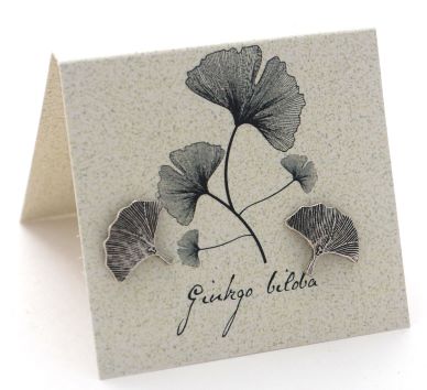 Ginkgo Earring - silver