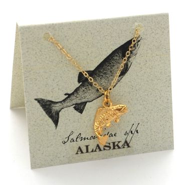 Salmon Necklace - gold