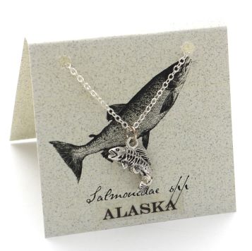 Salmon Necklace - silver