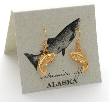 Salmon Earrings - gold