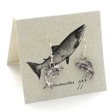 Salmon Earrings - silver