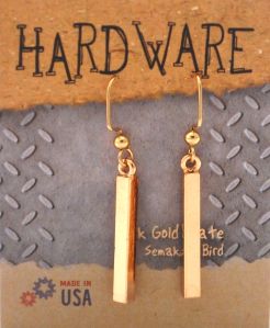 Spacer Dangle Earrings - gold