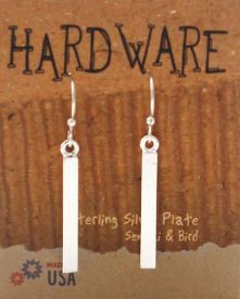 Spacer Dangle Earrings - silver