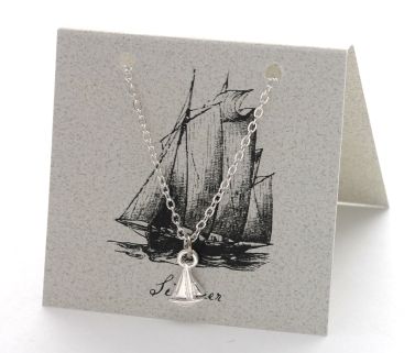 Sailboat Necklace - silver