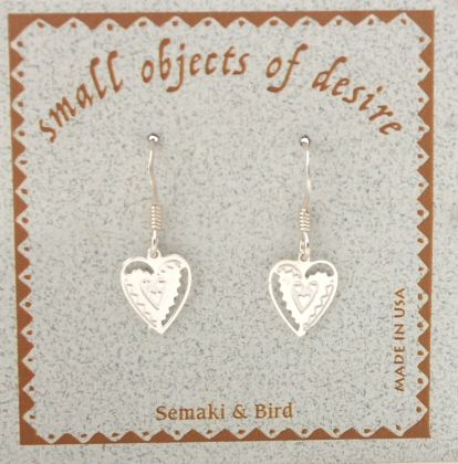 Heart Earrings - silver