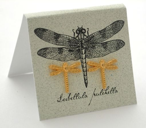 Dragonfly Earrings - gold