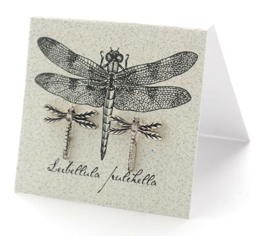 Dragonfly Earrings - silver