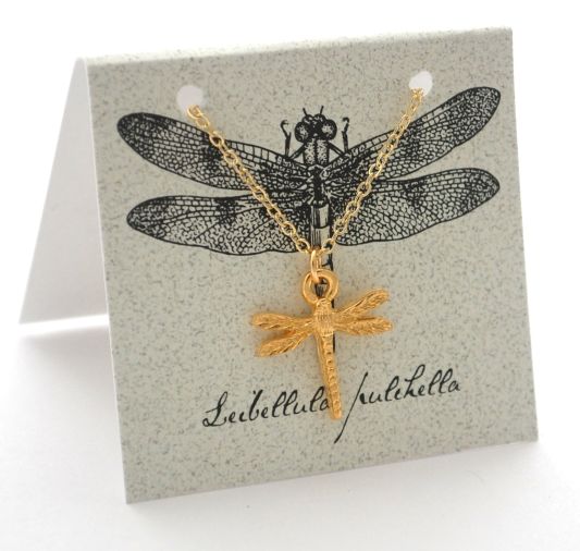 Dragonfly Necklace - gold