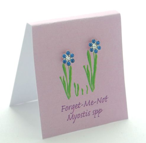 Sapphire Pretty Petal Earrings 