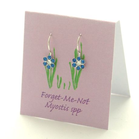 Sapphire Pretty Petal Earrings
