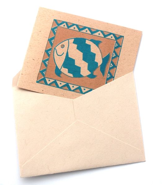 Fish Journey Gift Card & Envelope