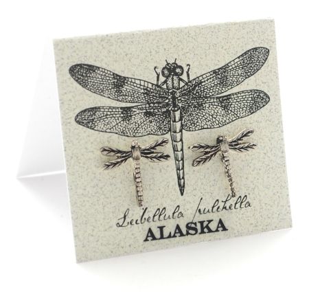 Dragonfly Earrings - silver