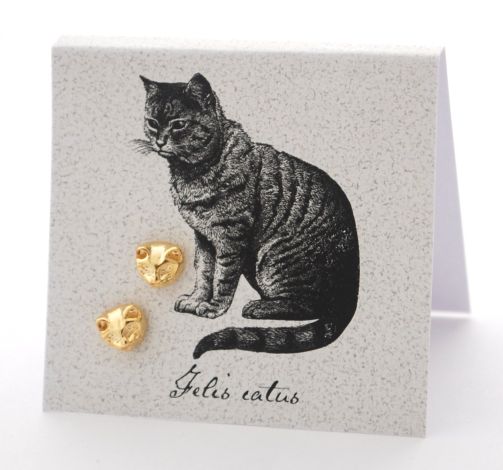 Cat Earrings - gold