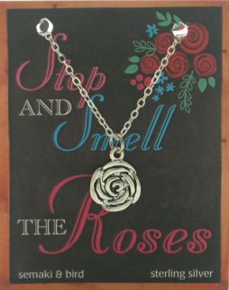 Rose Necklace - silver