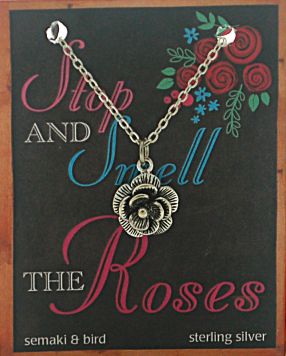 Rose Necklace - silver