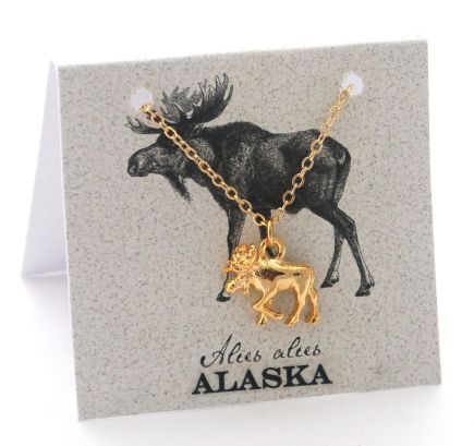 Moose Necklace - gold