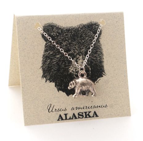 Bear Necklace - silver