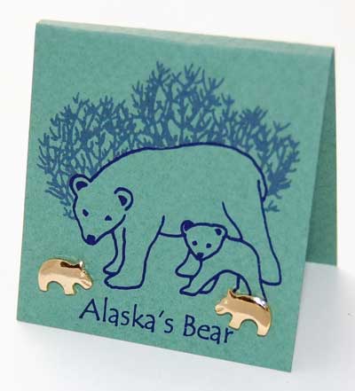 Bear Earring gold