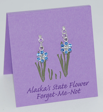 Forget-Me-Not Flower Earrings