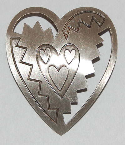 Heart Pin sterling