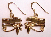 Eye of Horus Earrings - gold