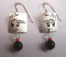 Petroglyph Earrings - Bear