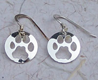 Mountain Lion Track Earrings