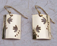 Toad Track Earrings - gold