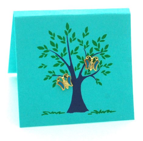 Butterfly Earrings - gold