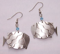 Fish Earrings - silver