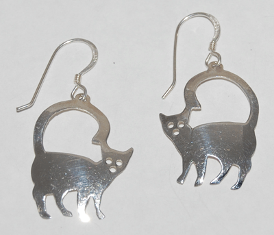 Curious Cat earrings