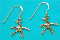 Sea Star Earrings - gold